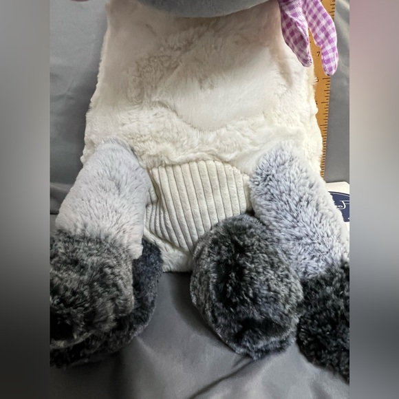 Animal Adventure Cream & Grey Faced Sheep with Gingham Hooves Plush - Picture 4 of 10